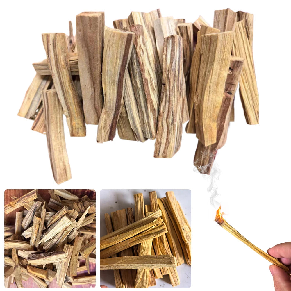 Palo Santo Sticks Scented Aroma Sticks Purifying Healing Stress Relief Natural Crude Wood Strips for Meditation Relaxation