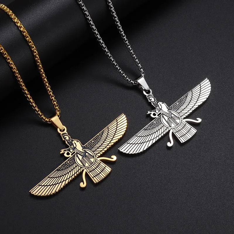Ahura Mazda Light and Fire of Truth Amulet Pendant Necklaces for Men