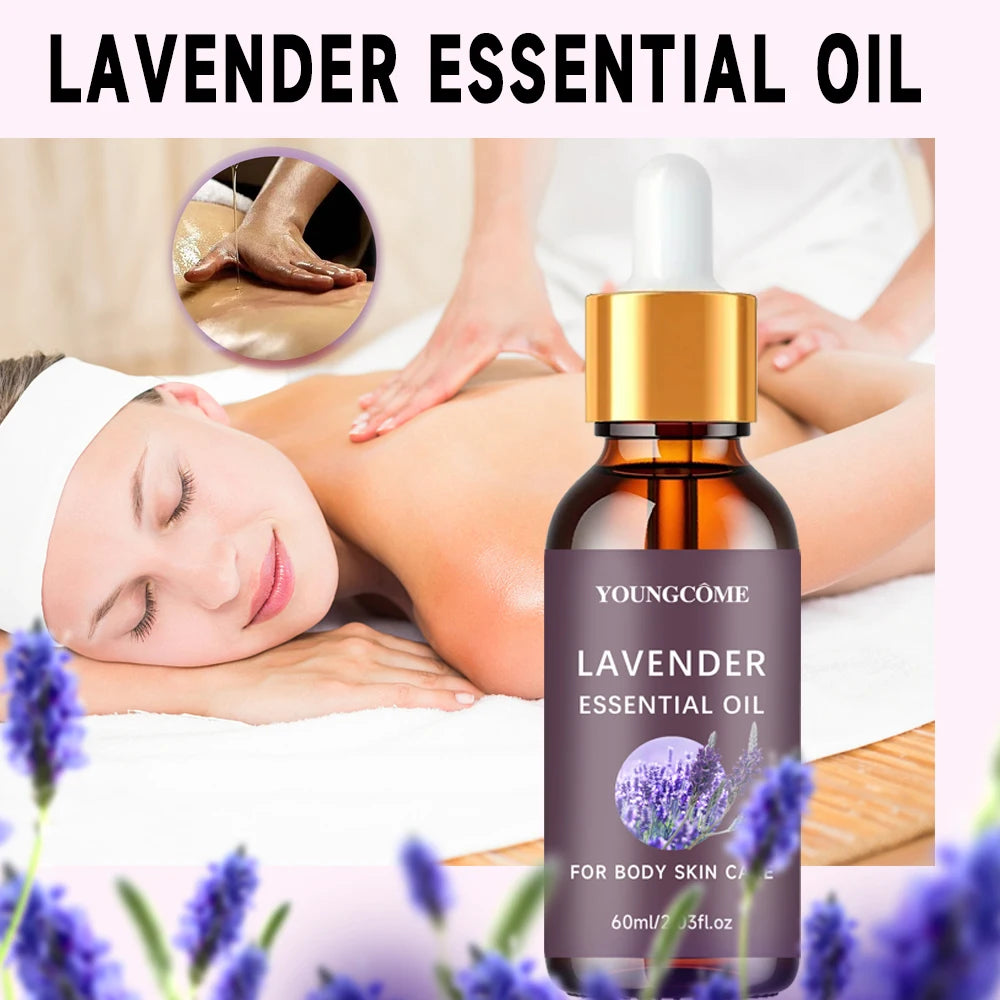 Organic Lavender Essential Oil 100% Pure Aromatherapy for Sleep & Stress Relief, Skin