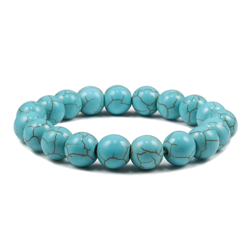 Natural Stone Beads Bracelets Volcanic Lava Tiger Eye Beads Yoga Esoteric Jewelry.