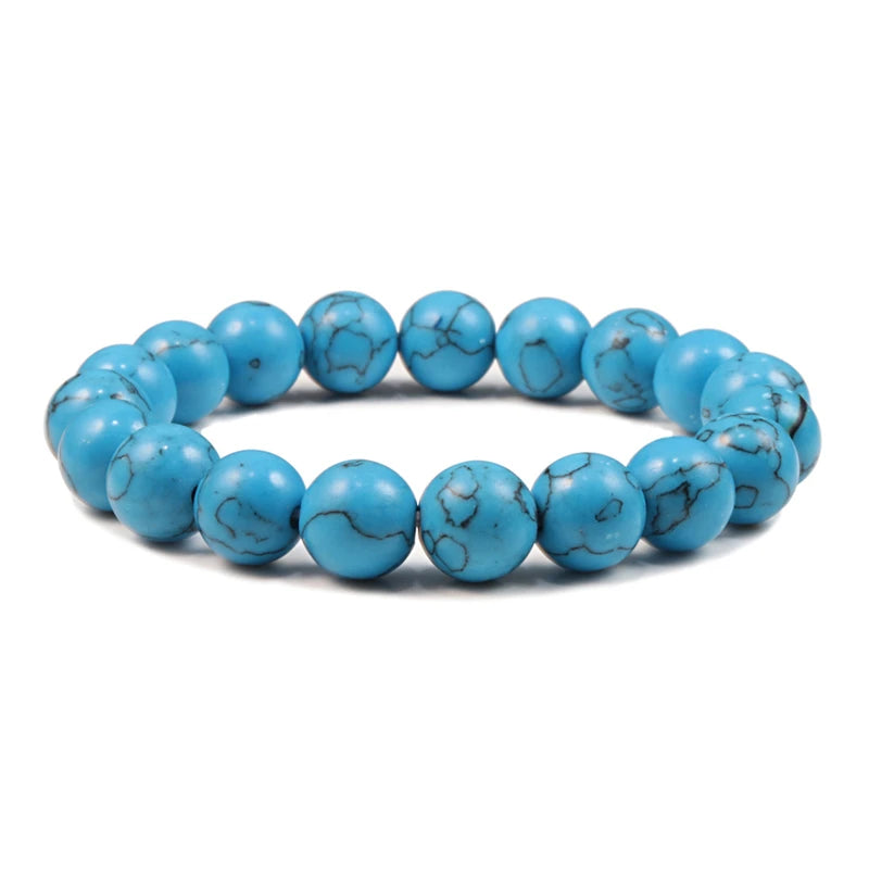 Natural Stone Beads Bracelets Volcanic Lava Tiger Eye Beads Yoga Esoteric Jewelry.