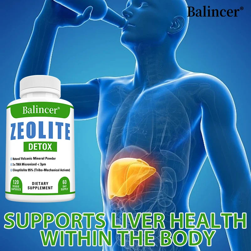 Zeolite Is A Pure Natural Binder Mineral That Supports Kidneys, Digestive System Health, Enhances Immunity, and Removes Toxins and heavy metals