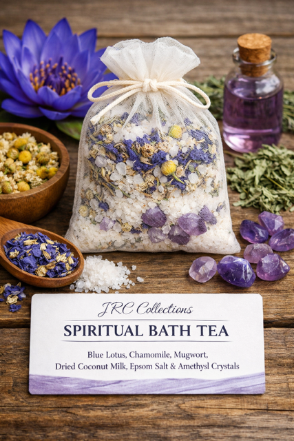 Spiritual Bath Tea Soak with Crystal, Palo Santo & Sage